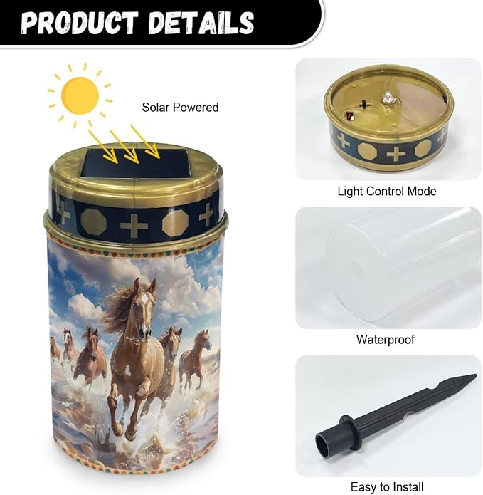 Solar Lights for Outside Solar Lights Grave Decorations for Cemetery Dad Outdoor Lighting