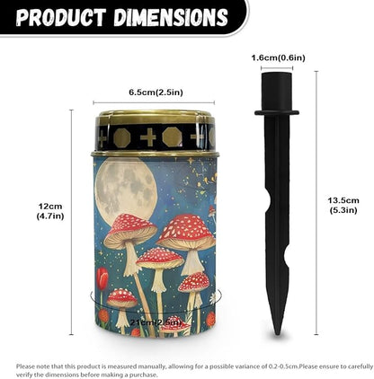 Mushroom Solar Lights Outdoor LED Solar Light Long Lasting Solar Light Bright Solar Garden Lights Waterproof Garden Lights for Walkway Driveway Outdoors