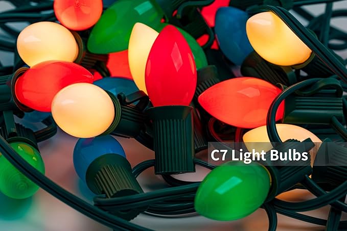 Christmas C7 LED Light Bulbs C7 LED Bulbs 25 Pack C7 LED Replacement Bulbs C7 LED - Outdoor Lighting Accessory | Lumora