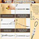400 Ft String Light Hanging Kit Outdoor, Nylon Coated Stainless Steel 304 Wire Rope, String Light Kit Included | Lumora