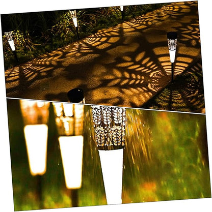 ARTIBETTER 6pcs Solar Garden Stake Lights Outdoor Landscape Pathway Lamps Warm and Colorful Light Decorative Lawn Lighting for Yard Patio and Garden