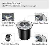 3W Low Voltage Landscape Lighting Well Lights Landscape LED in Ground Waterproof 12V-24V Low Voltage Outdoor in | Lumora