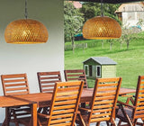 12'' Battery Operated Hanging Outdoor Chandelier with Remote,RGB Color Rechargeable Pendant Light with Hook,Large | Lumora