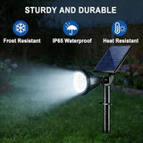 WELALO Solar Spot Lights Outdoor Waterproof IP65, 6 Pack 4 Lighting Modes Solar Powered Landscape Spotlights with | Lumora