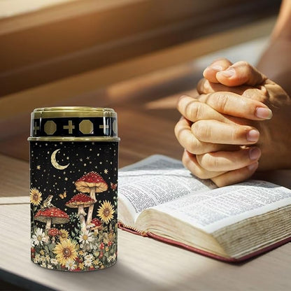 Starry Mushroom Print Solar Lights Outdoor, Solar Pathway Lights Outdoor, Decorative Solar Powered Garden Yard Lights for Walkway Sidewalk Driveway
