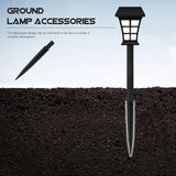 GANAZONO Ground Spike 5.51 Inch Landscape Lighting Accessories Durable Plastic Stakes for Outdoor Garden Solar | Lumora