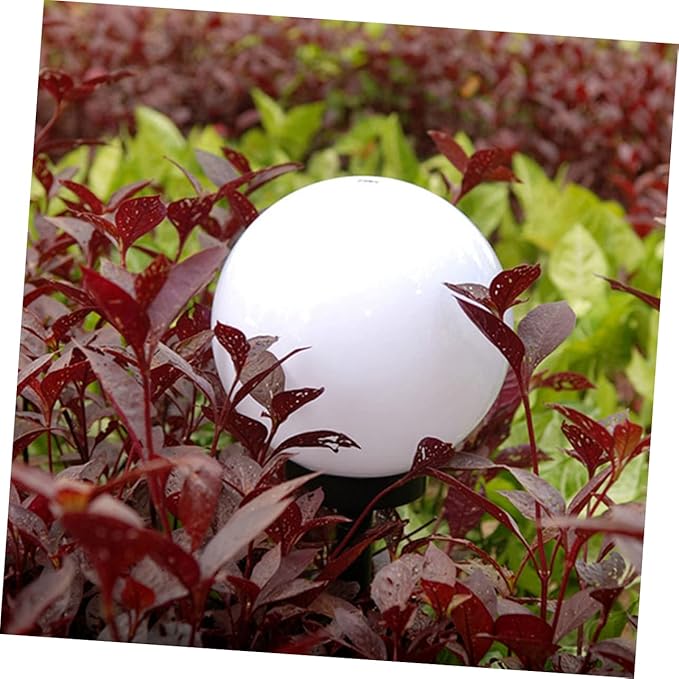 Veemoon 4pcs Solar Energy Lawn Lamp Round Ball Shape Plug in Garden Lamp No Electricity Required Solar Led Lights for Outdoor Use