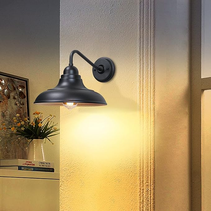 1 Pack Wall Lights Wall Mount for House Farmhouse Outdoor Wall Sconce Classic Barn Lights Outdoor & Indoor, 12" | Lumora