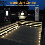LED Deck Light Kit, 10pcs Φ1.77” WiFi Wireless Smart Phone Control Low Voltage Recessed RGBW Deck Lights with | Lumora