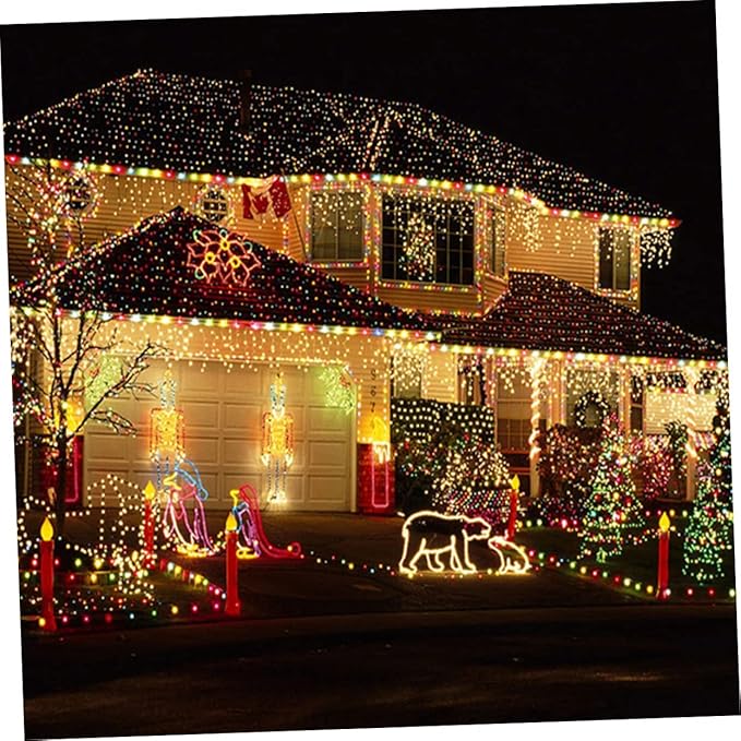 Gadpiparty 2sets Led String Lights Solar Powered Led Bead for Garden Xmas Tree for Outdoor Decorations