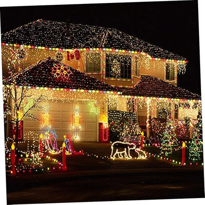 Gadpiparty 2sets Led String Lights Solar Powered Led Bead for Garden Xmas Tree for Outdoor Decorations