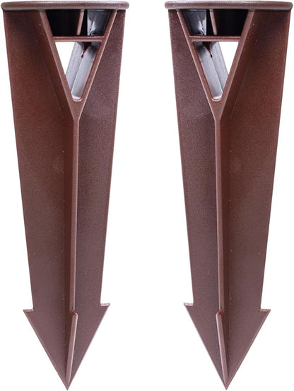 ABS Plastic Ground Stake Spike Replacement for Low Voltage Landscape Light，Outdoor Garden Spotlight Pathway Flood Light,1/2"-14 NPSM Thread