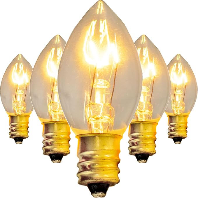 EST. LEE DISPLAY L D 1902 C7 4th of July Light Bulbs, Transparent Multi-Colored - Outdoor Lighting Accessory | Lumora