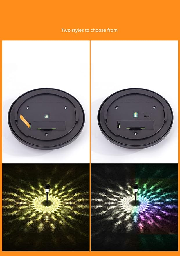 Ulalaza Garden Solar Lights Multi-Color Changing LED Flower Stake Light Decorative Landscape Lawn Yard Outdoor Lights About Length 120 * 120 * 425mm/5 * 5 * 17inch