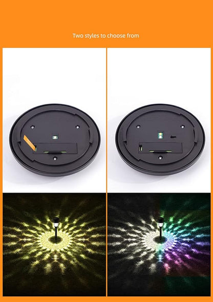 Ulalaza Garden Solar Lights Multi-Color Changing LED Flower Stake Light Decorative Landscape Lawn Yard Outdoor Lights About Length 120 * 120 * 425mm/5 * 5 * 17inch