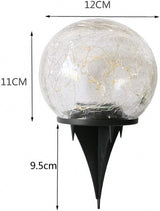 Ulalaza Solar Garden Ground Lights 30 LED Waterproof Bright Outdoor Crack Ball Lamp for Yard Driveway Lawn Patio | Lumora