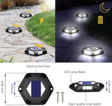 Solar Deck Lights LED Light Solar Powered Outdoor Waterproof for Step Sidewalk Stair Garden Ground Pathway Yard | Lumora