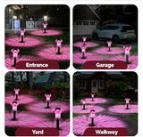 Easter Solar Pathway Lights Outdoor Decorative 4 Pack, Purple LED Mushroom Solar Lights Outdoor Waterproof Solar | Lumora