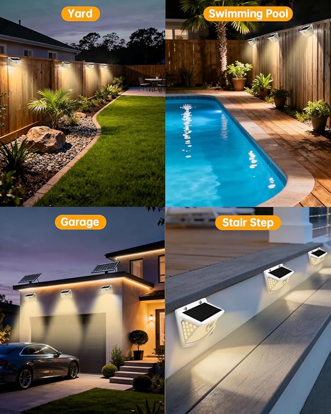 Aootek New Solar Motion Sensor Lights 120 LEDs with Lights Reflector,270° Wide Angle, IP65 - Outdoor Path Light | Lumora