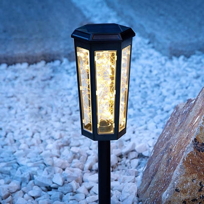 Outdoor Solar Pathway Lights - Waterproof Warm LED Garden Lamps | IP65 Rated Landscape Lighting for Patio, Yard, Walkway, Driveway, Backyard, Path Decor, Energy-Saving Night Illumination