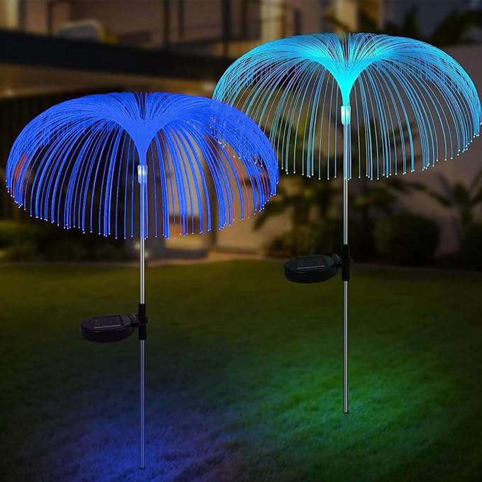Solar Lights for Garden, Waterproof with Colour Changing – LED Garden Lights with Stakes, for Festival Balconies Terraces Halloween Patios Porches Entrance Party Pathway