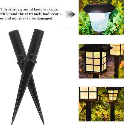 BESPORTBLE 10Pcs Stake Solar Lights Replacement Spike, Replacement Stakes for Christmas Candy Cane Lights Outdoor, Plastic Used to Maintain Candy Cane Pathway Lights for Garden Lamp 12 * 110MM
