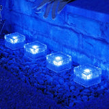 Solar Ice Glass Light,2 Packs Solar Powered Garden Lights, Waterproof IP68 Outdoor Table & Path Lights, Decorative | Lumora