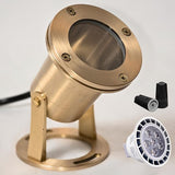 Underwater Light 113 Solid Brass Submersible LED Lights with 7WMR16 LED Bulb for Watertight Bright Long Lasting | Lumora
