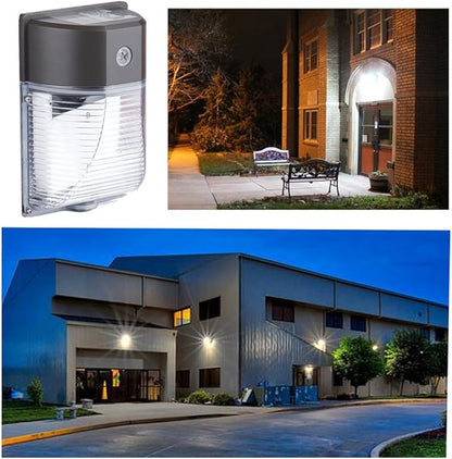 LED Wall Pack Light, 26W (150-250W Equivalent),with Photocell Dusk to Dawn,3000LM 5000k Daylight White,IP65 Outdoor Security Lights,ETL (2 Pack 26 Watt)