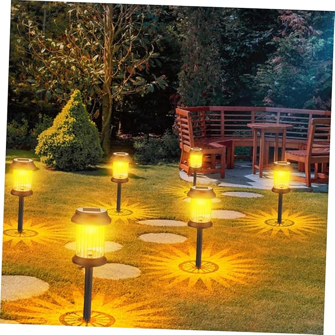 6-Pack Solar Lawn Lights Waterproof LED Landscape Decoration for Garden Outdoor Ground Plug Light for Pathway and | Lumora