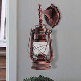 Brass Retro Wall Lamp – Vintage Industrial Sconce with E27 Socket, 5W Max - Outdoor Light Socket | Lumora