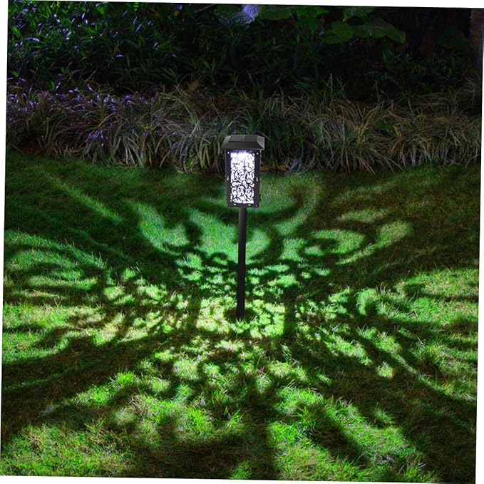balacoo LED Solar Garden Light Outdoor Ground Lamp Easy Install Solar Lawn Light for Patio Pathway Landscape Decor for Parks and Villas