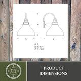 VAXCEL Delano Bronze Motion Sensor Dusk to Dawn Farmhouse Barn Dark Sky Outdoor Wall Light | Lumora