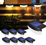 LED Solar Step Lights, 8 Pack Solar Deck Lights Outdoor IP65 Waterproof Pool Side Lighting Decor for Stairs Fence | Lumora
