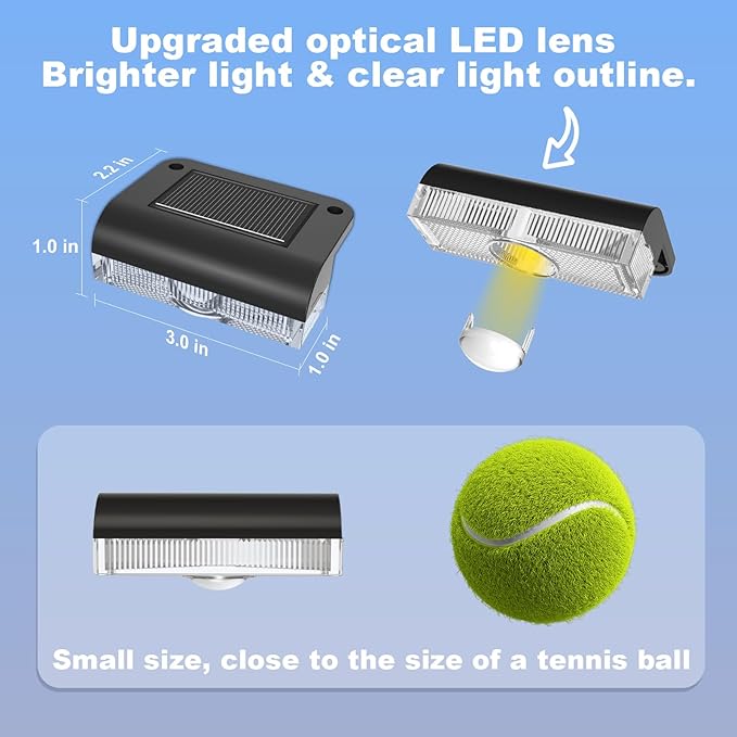 Solar Fence Lights Outdoor, 8 Pack Fence Light Solar Powered Wall Lighting, Deck Lights Waterproof Led for Outside | Lumora