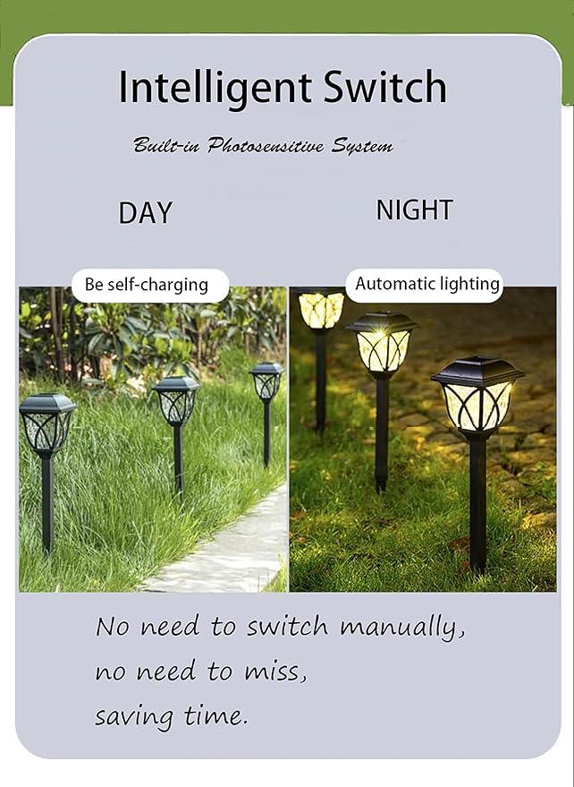 Solar Lights Outdoor Waterproof, 2Pack LED Solar Garden Lights, Outdoor Decorations, Garden Decor for Yard, Patio | Lumora