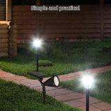 minkissy Solar Landscape Spotlights Outdoor Waterproof Solar Powered Yard Lights with 4 Warm LED Bulbs 3 Lighting | Lumora