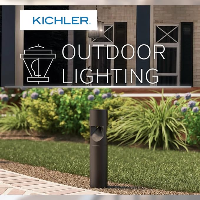 Kichler 28324 - Showscape Series 12 watt LED Path Light 12V 3W 3 Sided Bollard Path Light - Olde Bronze (4 Pack)
