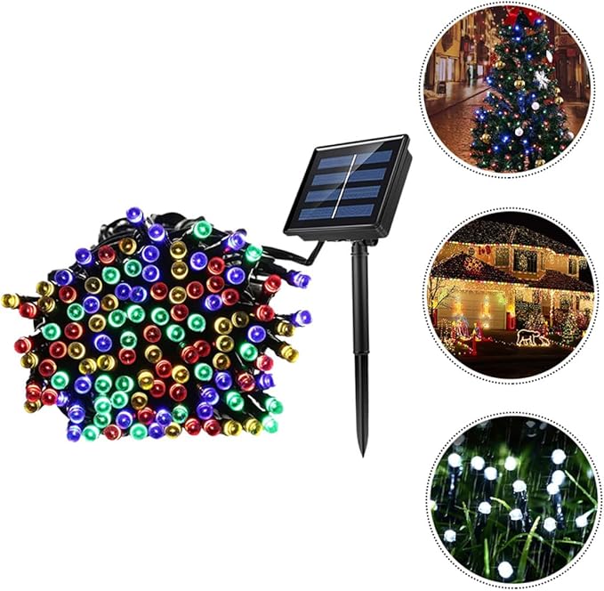 2 Sets Solar LED String Lights Outdoor LED Multi-hue Garden Solar Powered Fairy Lights for Trees Patio Decorations | Lumora