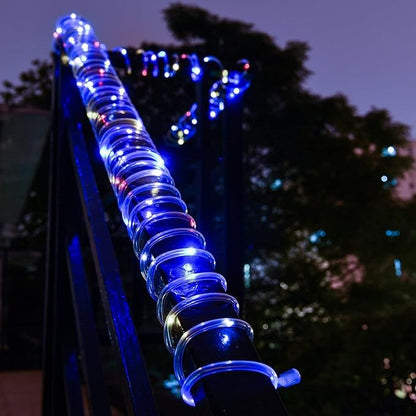 Solar Rope Lights Outdoor, 23ft 50LED Outdoor Rope String Lights Waterproof Copper Tube Wire String Lights for Garden,Yard, Path, Fence, Stairs, Backyard, Patio (Multicolor)