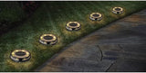 Member Marks Solar Disc Lights (5-Pack) - Ultra-Bright 30 Lumens Outdoor Garden Lights - Warm White & Color | Lumora
