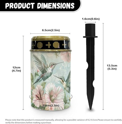 Hummingbird Pink Flower Landscape Solar Lights Outdoor Solar Powered Lights Solar Path Lights Outdoor Waterproof Flood Lights Outdoor Solar Powered Solar Pathway Lights