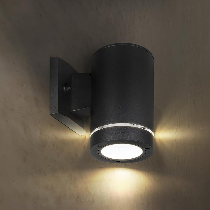 ASD 1 Light Outdoor Wall Light Fixture | 60W E26 Bulb Socket 120V ETL Cylinder Up Down Lights | | Lumora