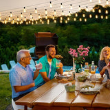 150FT Outdoor String Lights Patio Lights with 60 Shatterproof ST38 Vintage Edison Bulbs (2200K) Commercial Grade | Lumora