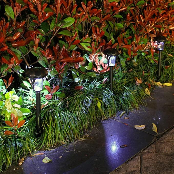 10 Pack Solar Pathway Lights Outdoor Waterproof Solar Lights Solar Yard Lights for Garden Patio Yard Landscape | Lumora