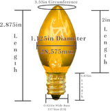 EST. LEE DISPLAY L D 1902 Indoor ＆ Outdoor String Light C9 Glass Christmas Steady Transparent Replacement Bulbs E17 | Lumora