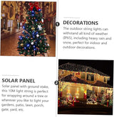 Lurrose 2sets Led Bead Solar Powered Outdoor String Lights Garden Xmas Tree Decorative Lamps Led Outdoor Lights for | Lumora