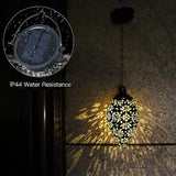 (2 Pack) Hanging Solar Lights, Tomshine Solar Lantern LED Moroccan Garden Decor, Metal Solar Lanterns Outdoor | Lumora