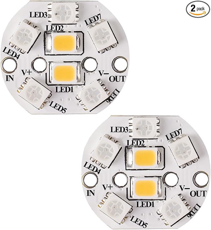 Gen3 Replacement LED Bulb Chips for RGB Color-Changing Outdoor String Lights – 2 Individual Chips