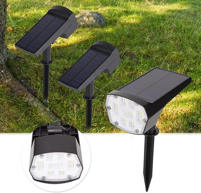 Solar Lawn Light 5.5V 2W LED Waterproof Solar Pathway Lights for Outdoor Garden Yard - Auto On/Off, Dual Brightness Modes, Weather for Pathway and Garden Lighting